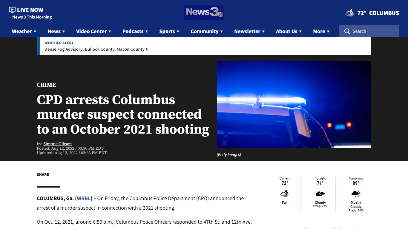 CPD arrests Columbus murder suspect connected to an October 2021 ...